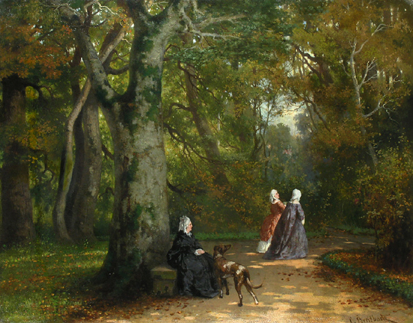 Drei Frauen im Park